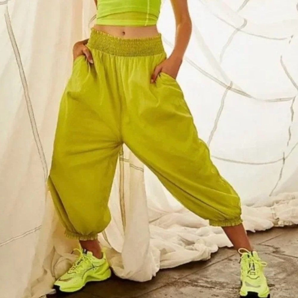 NWT Green Free People Jogger Lounge Pants